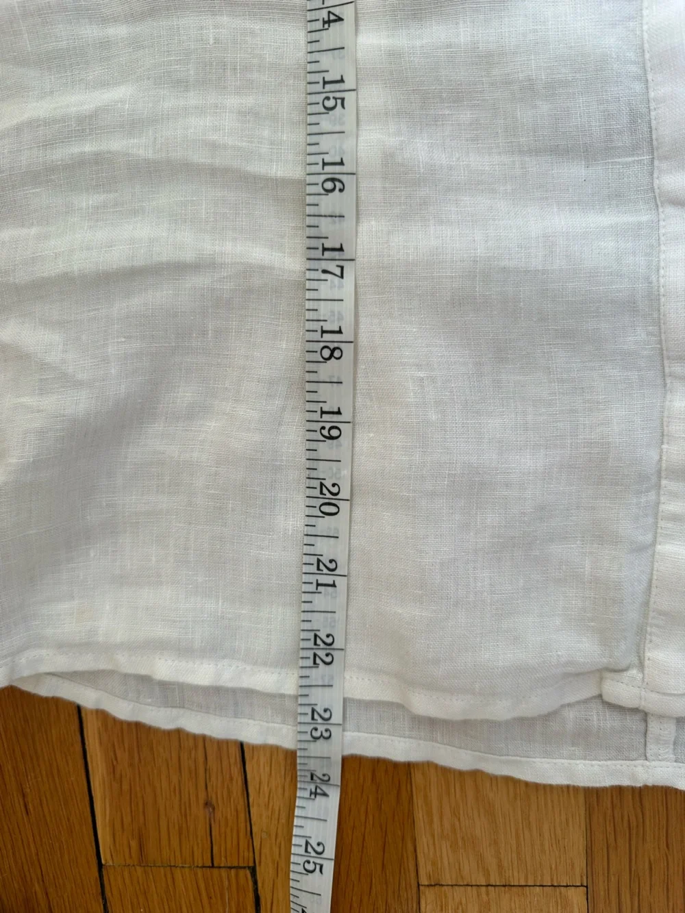 J.Crew White 100% Linen Puff Sleeve V-Back Tie Top Blouse Sz 4 Cottagecore